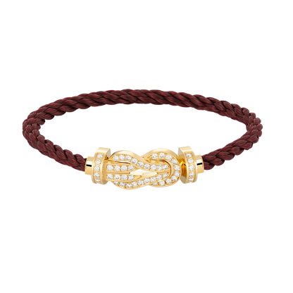 [vivabelle]CHANCE LARGE 8 FIGURE BUCKLE FULLDIAMOND BRACELET GOLD