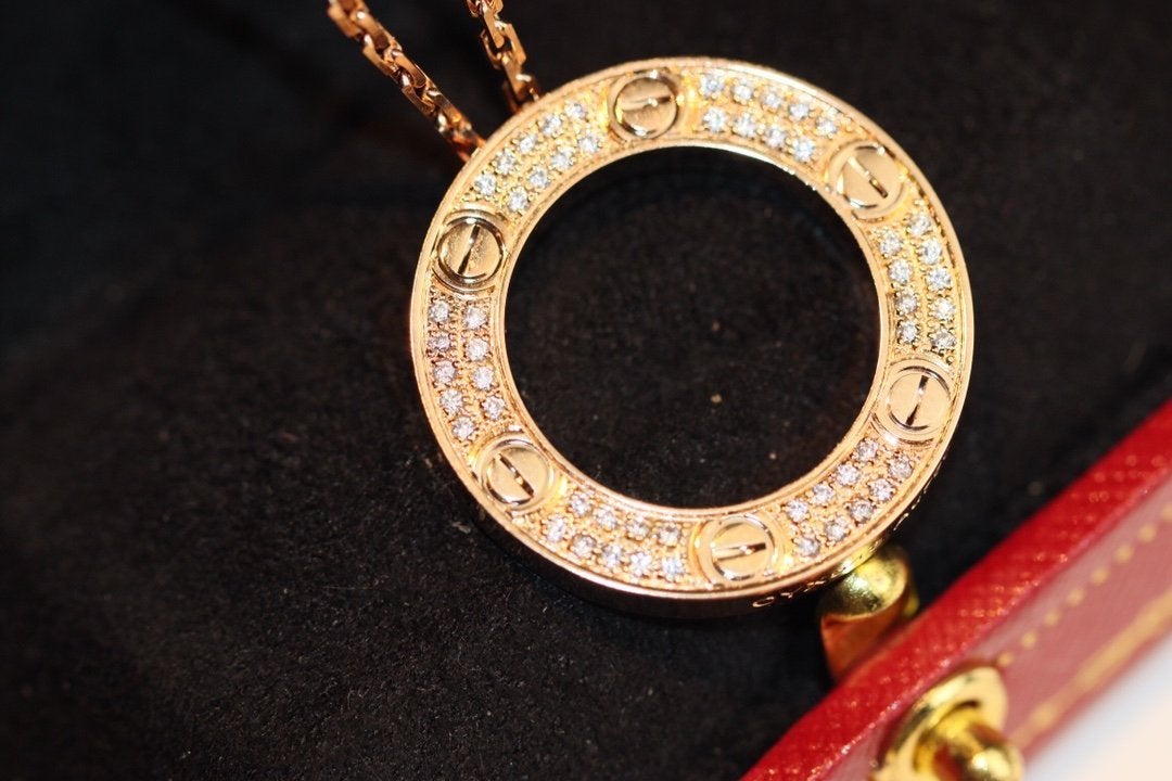 [vivabelle]LOVE NECKLACE ADJUSTABLE ROSE GOLD