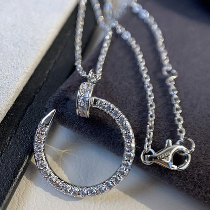 [vivabelle]JUSTE NECKLACE SILVER DIAMONDS