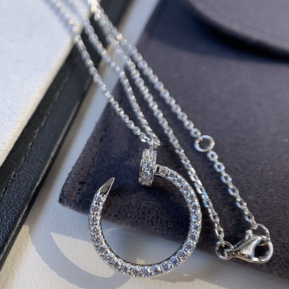 [vivabelle]JUSTE NECKLACE SILVER DIAMONDS