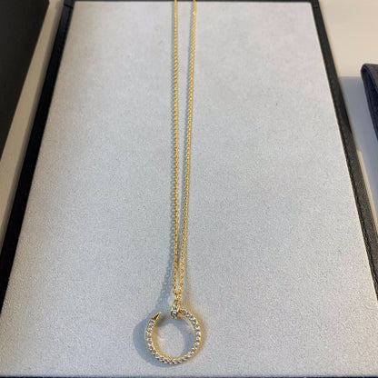 [vivabelle]JUSTE NECKLACE GOLD DIAMONDS