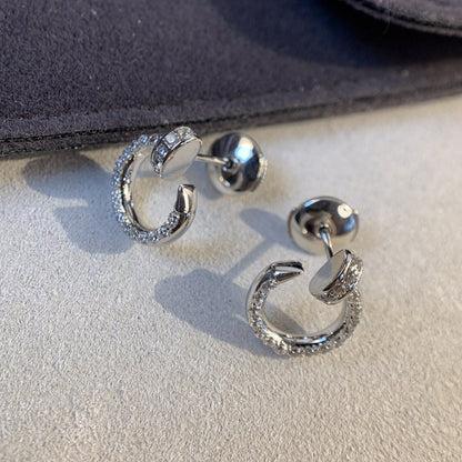 [vivabelle]JUSTE EARRINGS SILVER DIAMONDS