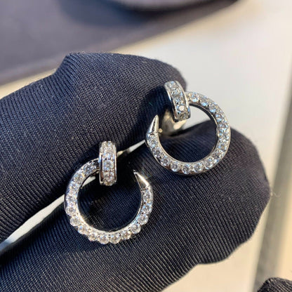 [vivabelle]JUSTE EARRINGS SILVER DIAMONDS