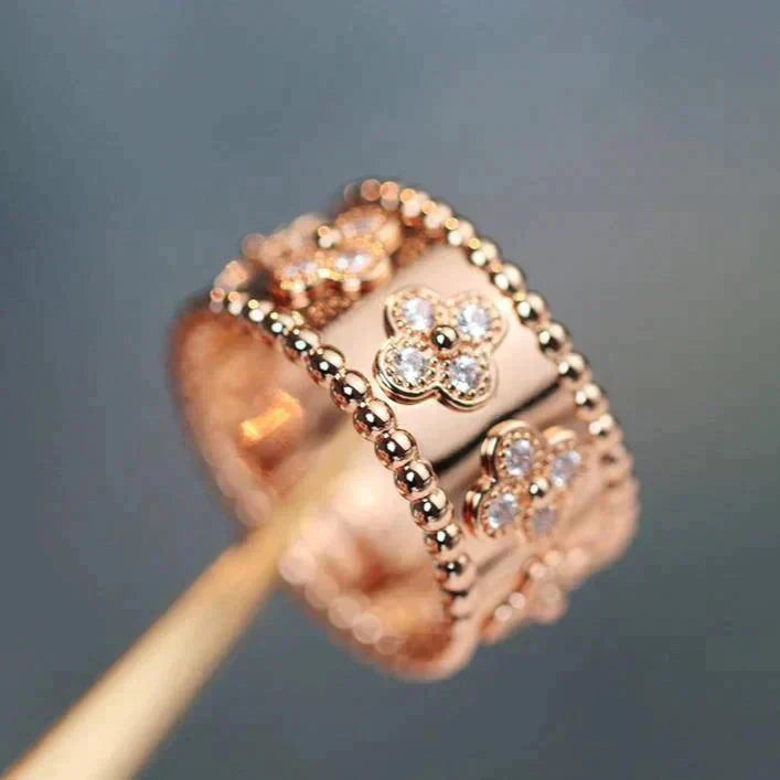 [vivabelle]CLOVER KALEIDOSCOPE RING 10MM