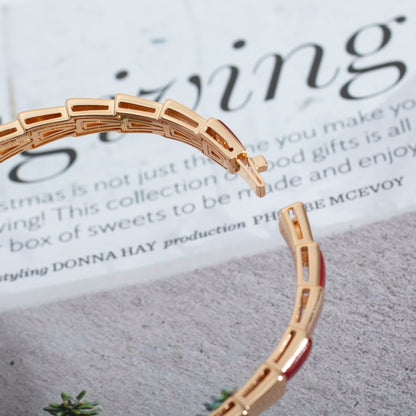 [vivabelle]SERPENTI BRACELET PINK GOLD RUBELLITE