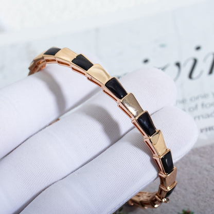 [vivabelle]SERPENTI BRACELET PINK GOLD ONYX