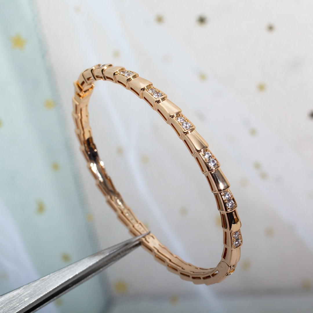 [vivabelle]SERPENTI BRACELET PINK GOLD DIAMOND