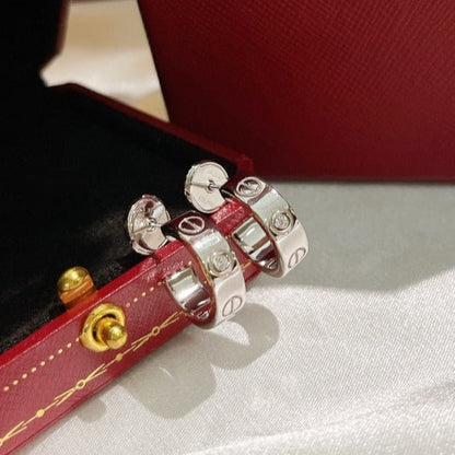 [vivabelle]LOVE EARRINGS 5.7MM 2 DIAMONDS