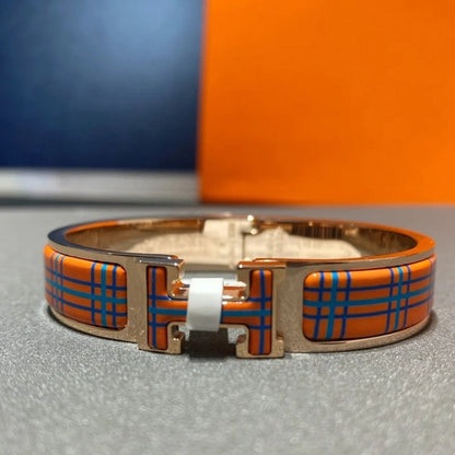 [vivabelle]H TARTAN BRACELET 12MM