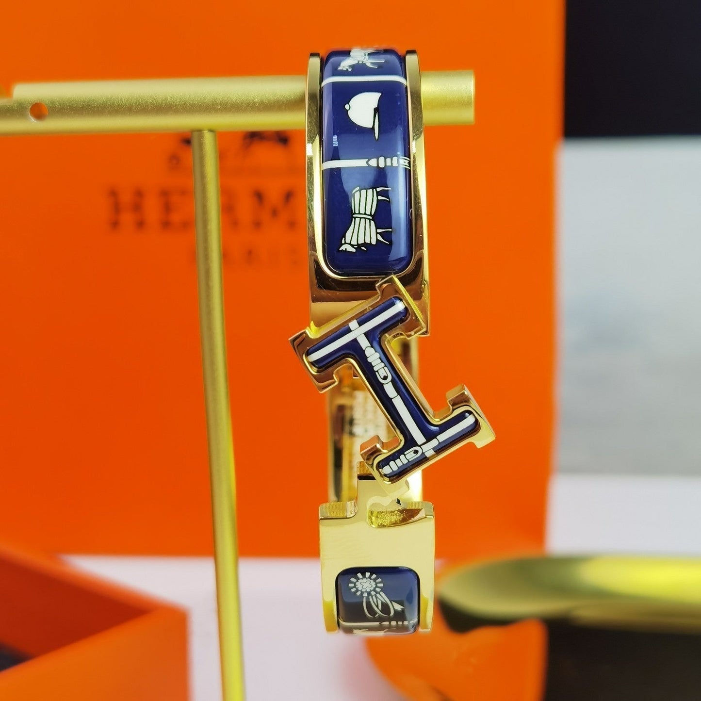 [vivabelle]H COUVERTURES DARK BLUE BRACELET