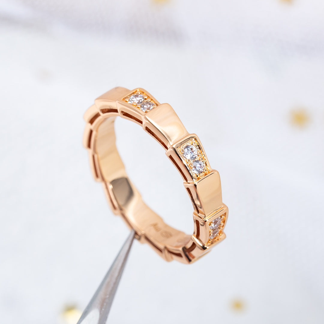 [vivabelle]SERPENTI RING PINK GOLD  3MM
