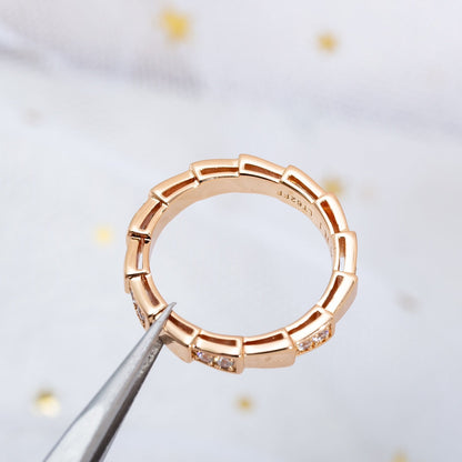 [vivabelle]SERPENTI RING PINK GOLD  3MM