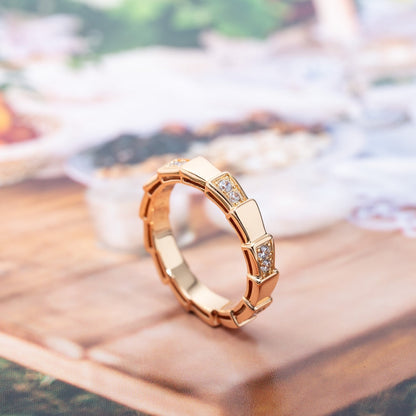 [vivabelle]SERPENTI RING PINK GOLD  3MM