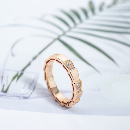 [vivabelle]SERPENTI RING PINK GOLD  3MM