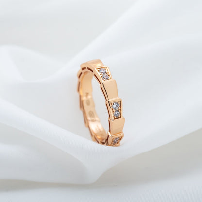 [vivabelle]SERPENTI RING PINK GOLD  3MM
