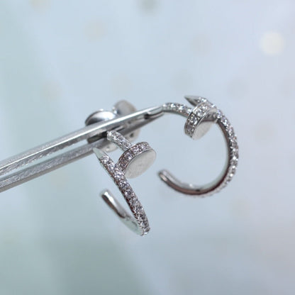 [vivabelle]JUSTE EARRINGS 12.75MM SILVER DIAMOND