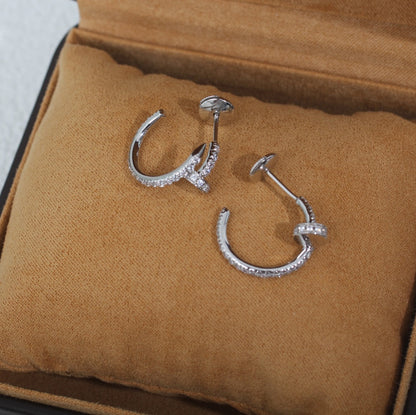 [vivabelle]JUSTE EARRINGS 12.75MM SILVER DIAMOND