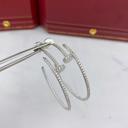 [vivabelle]JUSTE EARRINGS FULL DIAMONDS 1.8MM