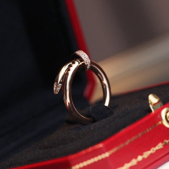 [vivabelle]JUSTE RING 2.65MM PINK GOLD DIAMOND