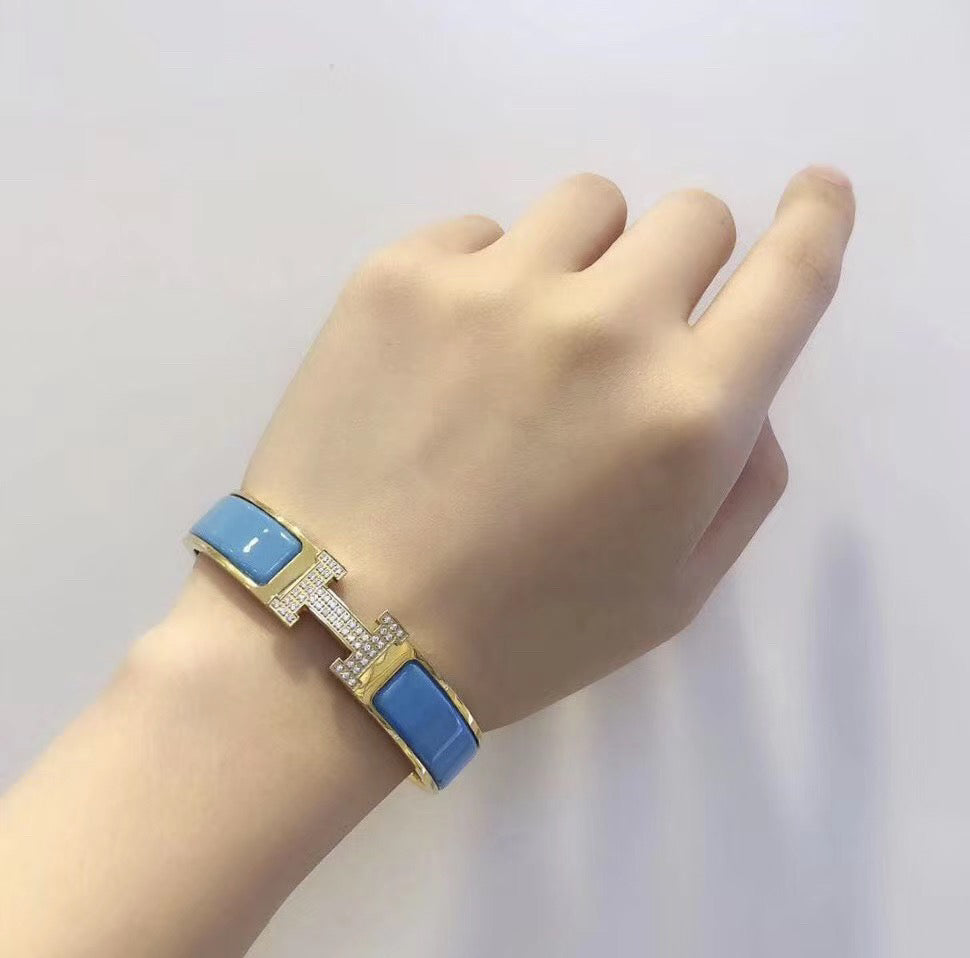 [vivabelle]H CLOUD BLUE BRACELET GOLD DIAMOND