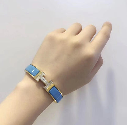 [vivabelle]H CLOUD BLUE BRACELET GOLD DIAMOND