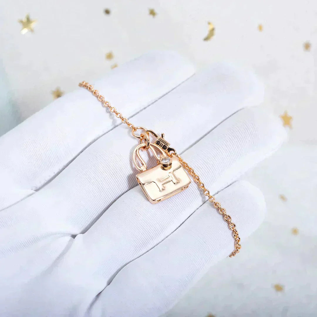 [vivabelle]AMULETTE PEDANT ROSE GOLD NECKLACE