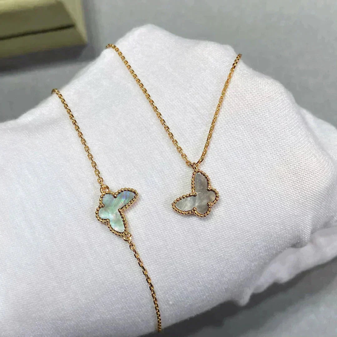 [vivabelle]BUTTERFLY DARK MOP BUTTERFLY BRACELET