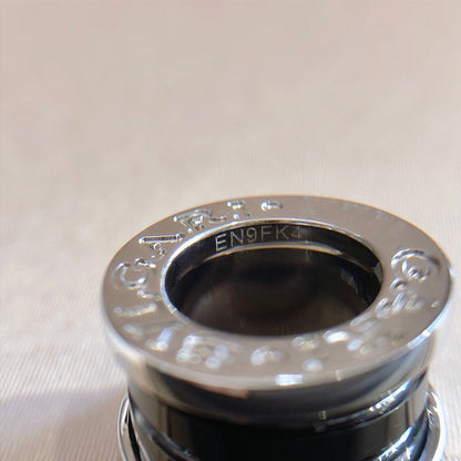 [vivabelle]ZERO 1 BLACK CERAMIC SILVER NECKLACE