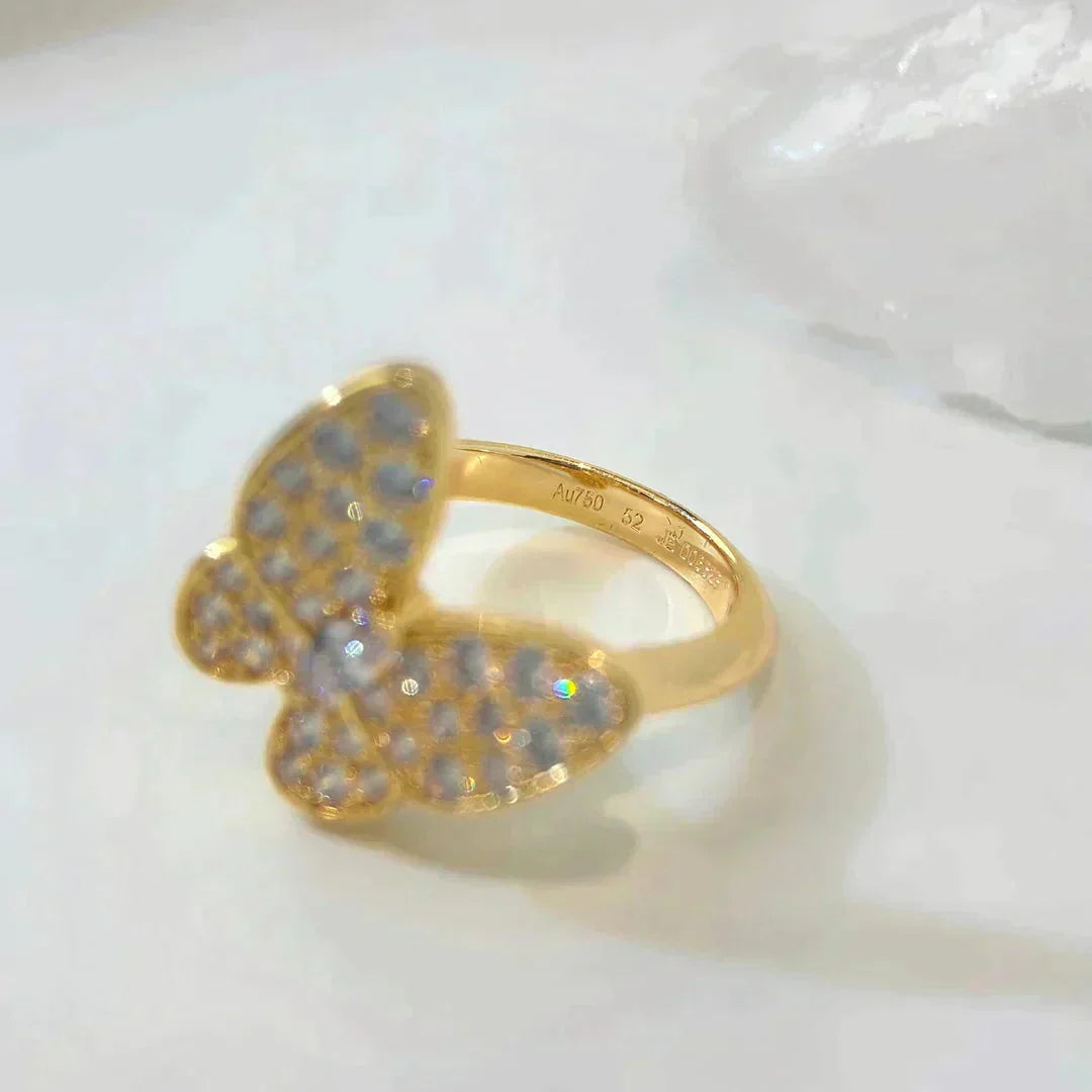 [vivabelle]BUTTERFLY DIAMOND RING