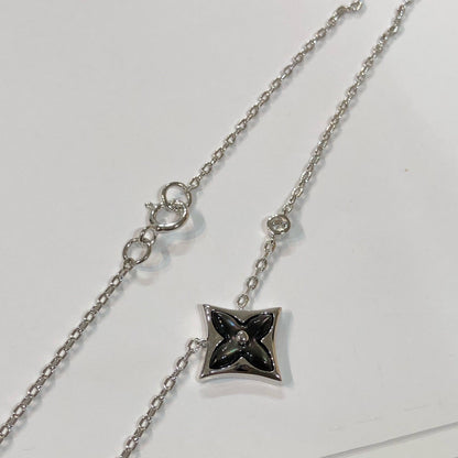 [vivabelle]STAR BLACK MOP NECKLACE