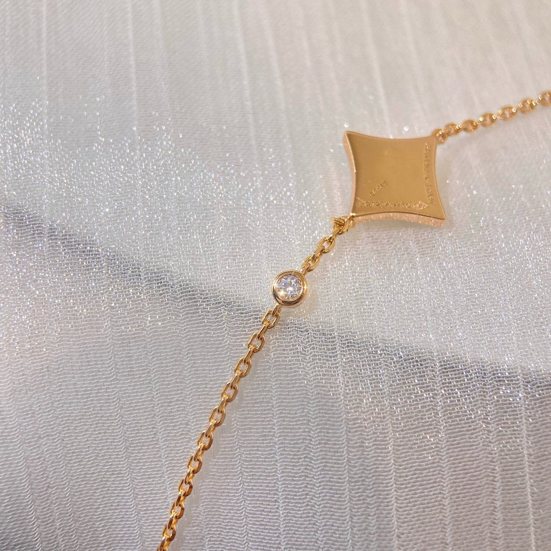 [vivabelle]COLOR STAR PINK GOLD DIAMOND BRACELET