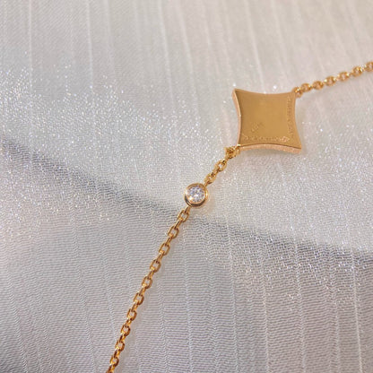 [vivabelle]COLOR STAR PINK GOLD DIAMOND BRACELET