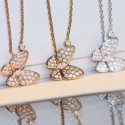 [vivabelle]BUTTERFLY DIAMOND NECKLACE
