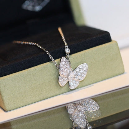 [vivabelle]BUTTERFLY DIAMOND NECKLACE