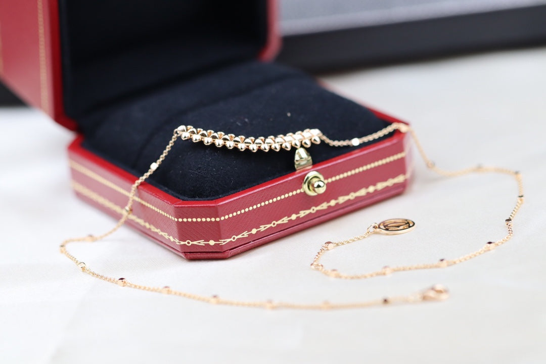 [vivabelle]CLASH PINK GOLD NECKLACE