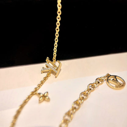 [vivabelle]LOGO STAR MOTIF GOLD BRACELET