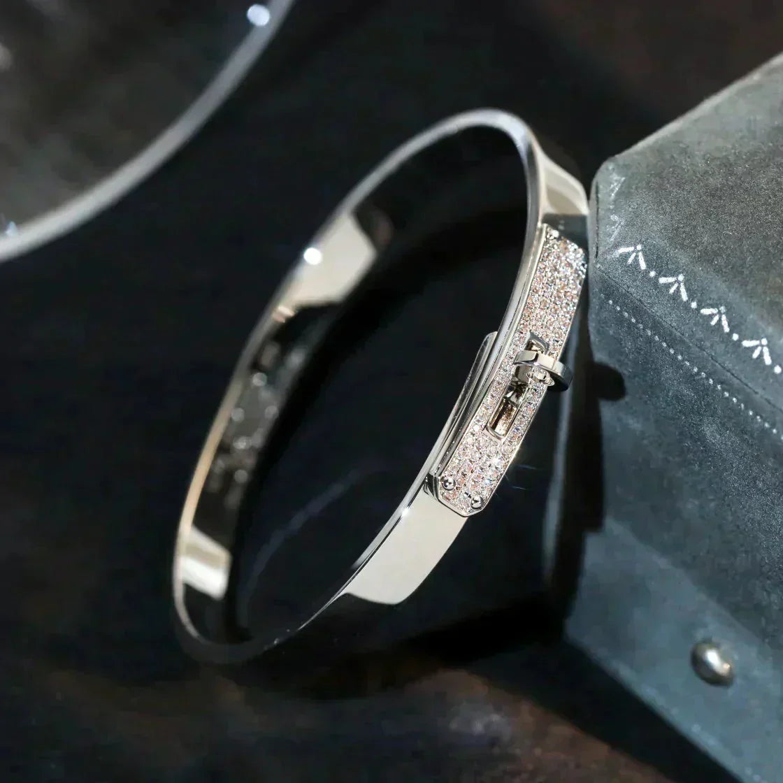 [vivabelle]KELLY SILVER DIAMOND BRACELET