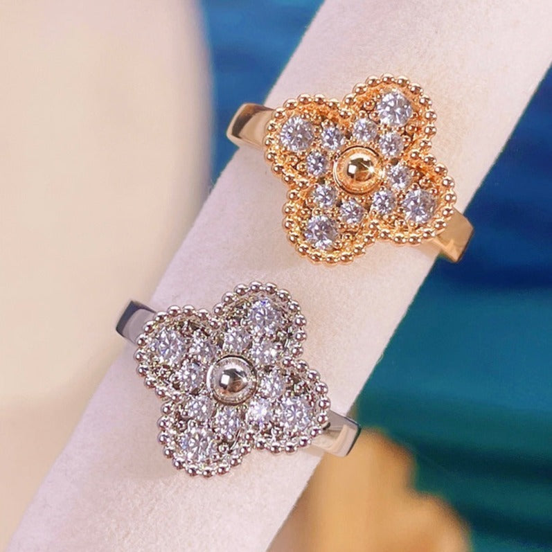 [vivabelle]CLOVER DIAMOND RING