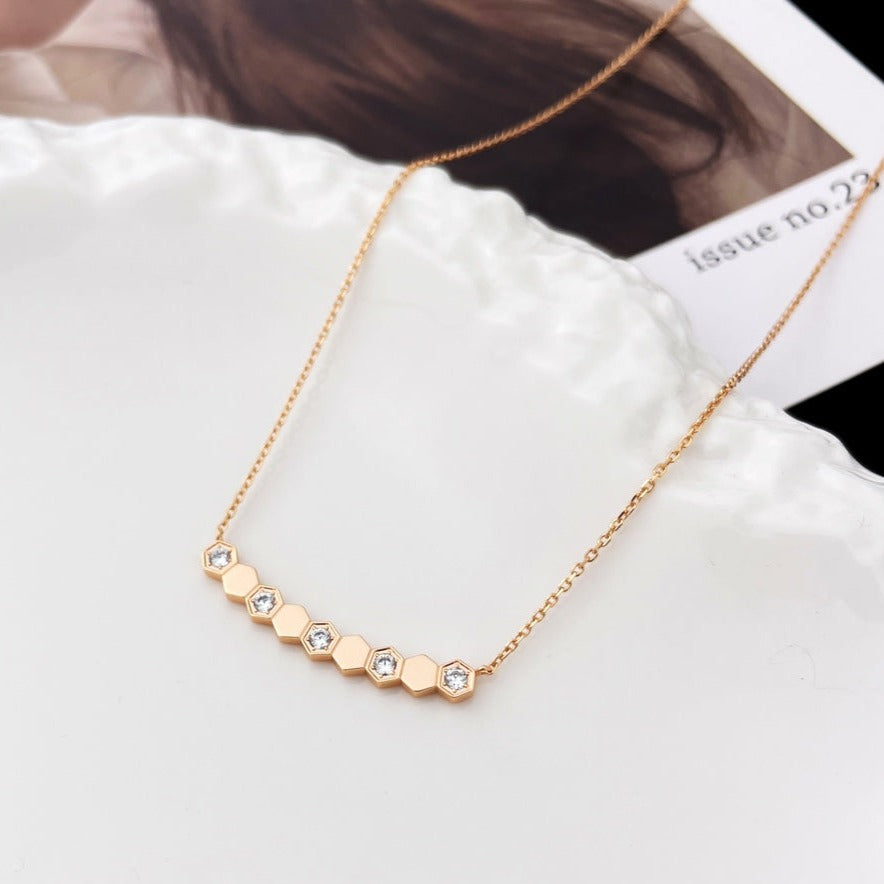 [vivabelle]BEE MY LOVE DIAMOND NECKLACE
