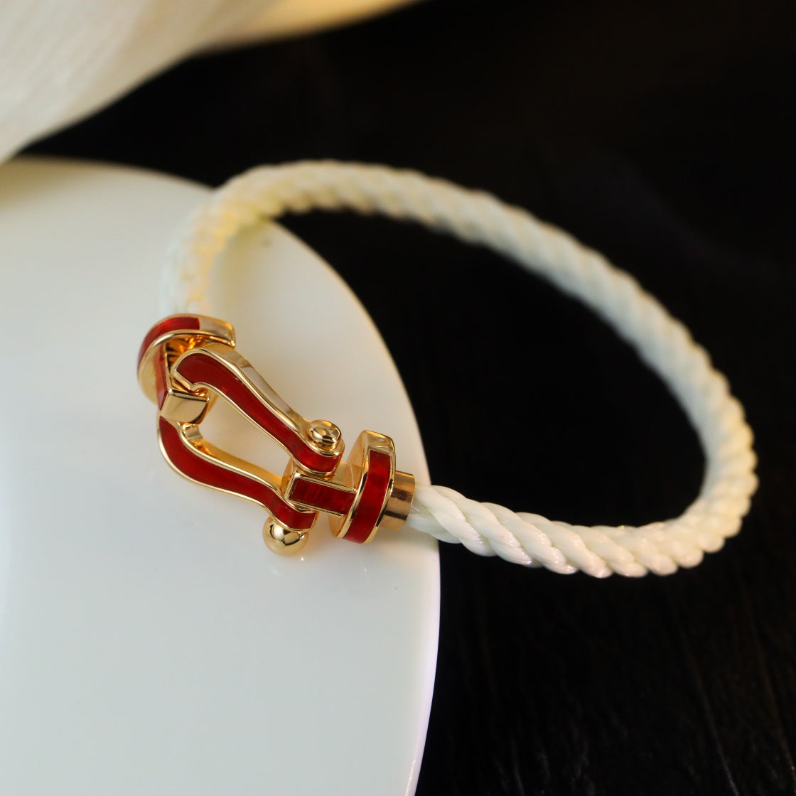 [vivabelle]FORCE 10 WHITE TEXTILE DIAMOND PAVED