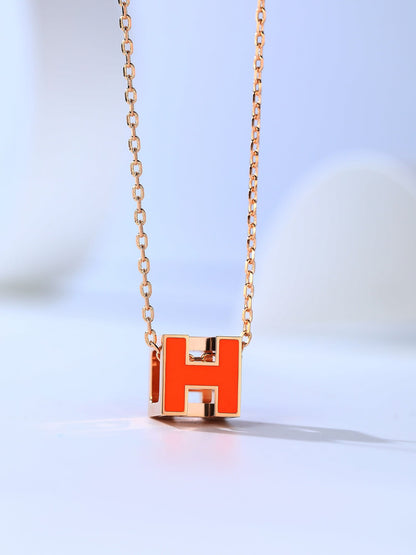 [vivabelle]H CAGE PINK GOLD NECKLACE