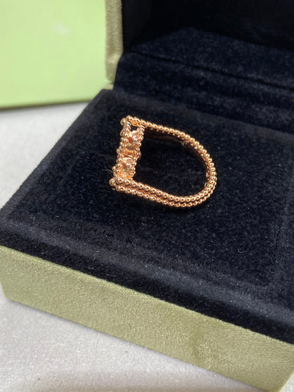 [vivabelle]CLOVER RIVERSIBLE ROSE GOLD RING