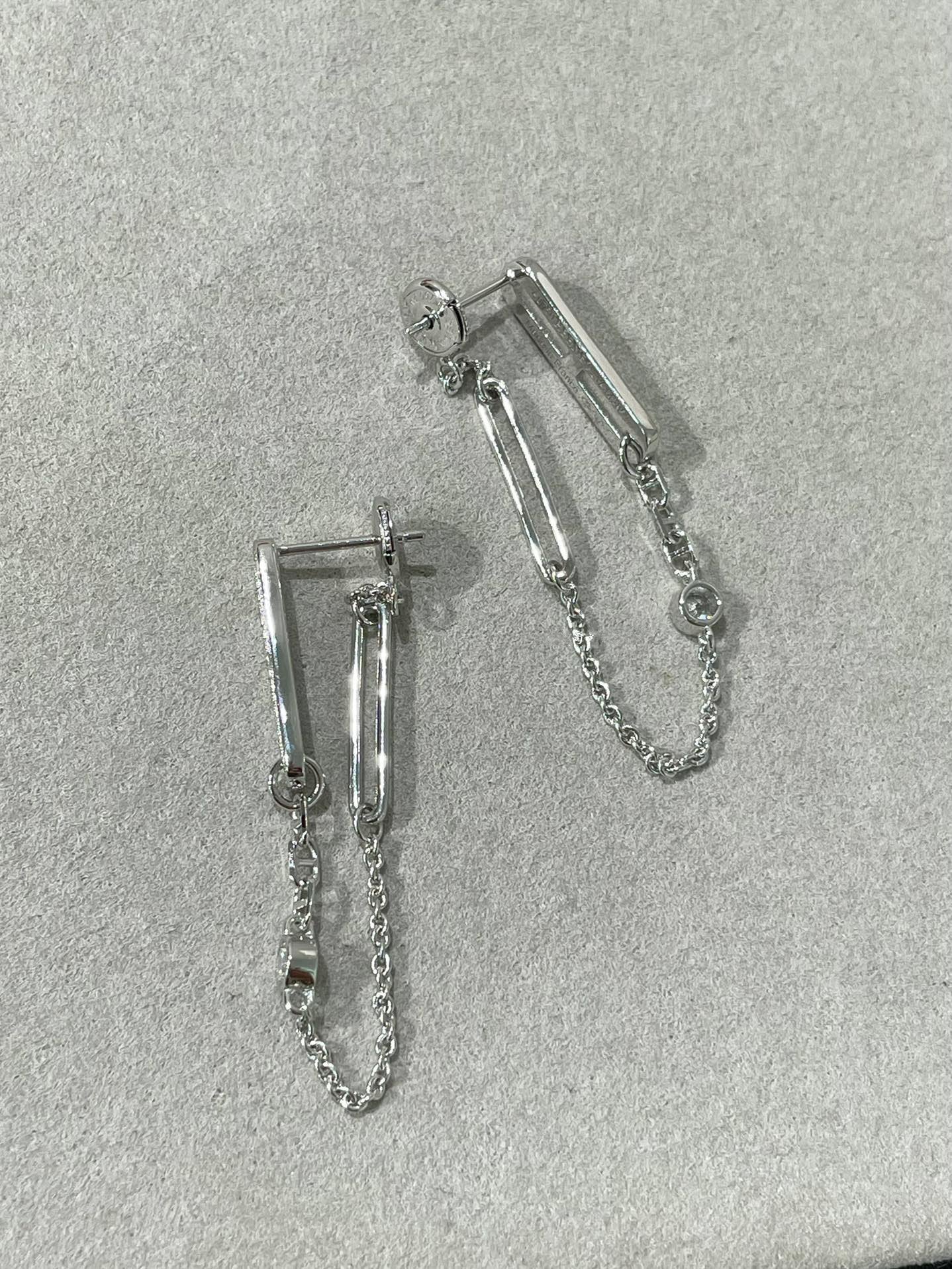 [vivabelle]CHAINE CHAOS DIAMOND DROP EARRINGS