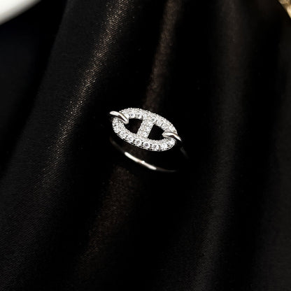 [vivabelle]RONDE SMALL SILVER DIAMOND RING