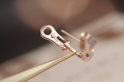 [vivabelle]SERPENT PINK GOLD DIAMOND EARRINGS