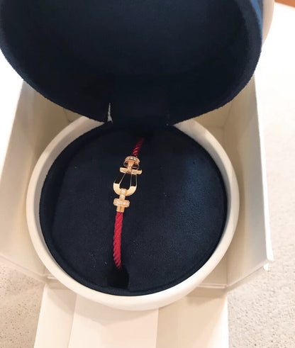 [vivabelle]FORCE 10 HALF DIAMOND PINK GOLD RED CORDERI LARGE AND MEDIUM MODEL