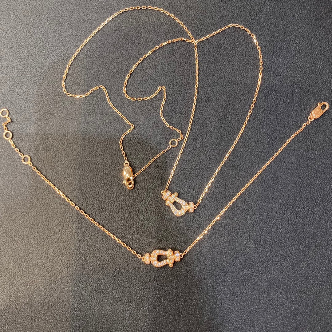 [vivabelle]FORCE 10 DIAMOND PINK GOLD NECKLACE MINI MODEL