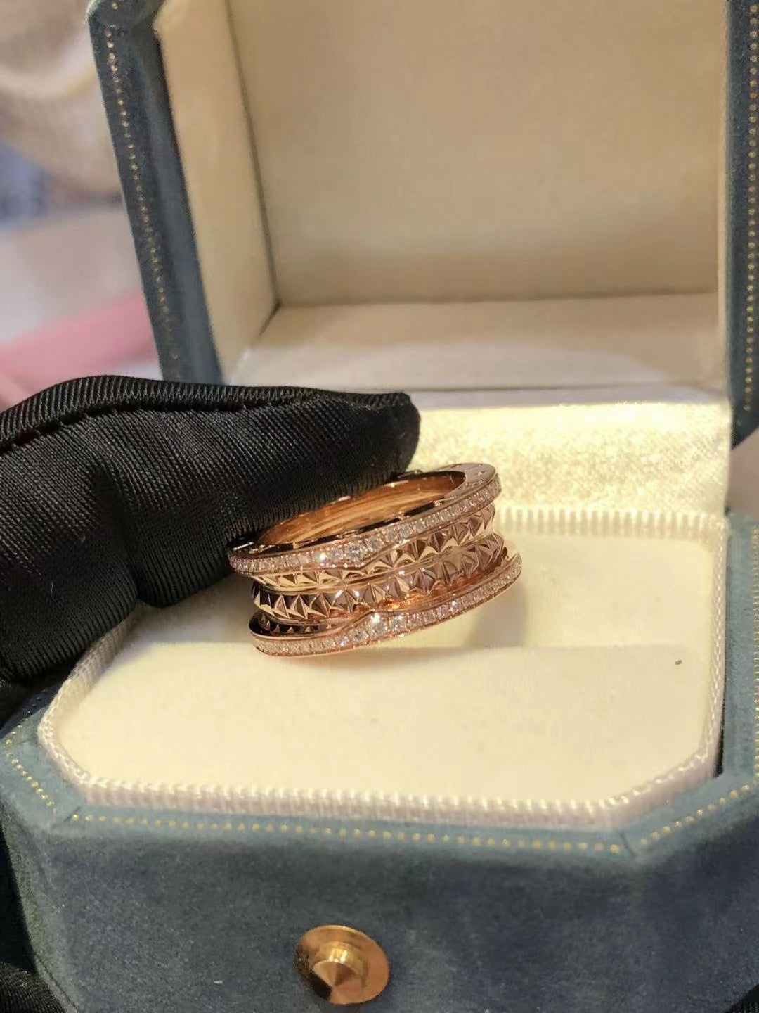 [vivabelle]ZERO 1 ROCK DIAMOND PINK GOLD