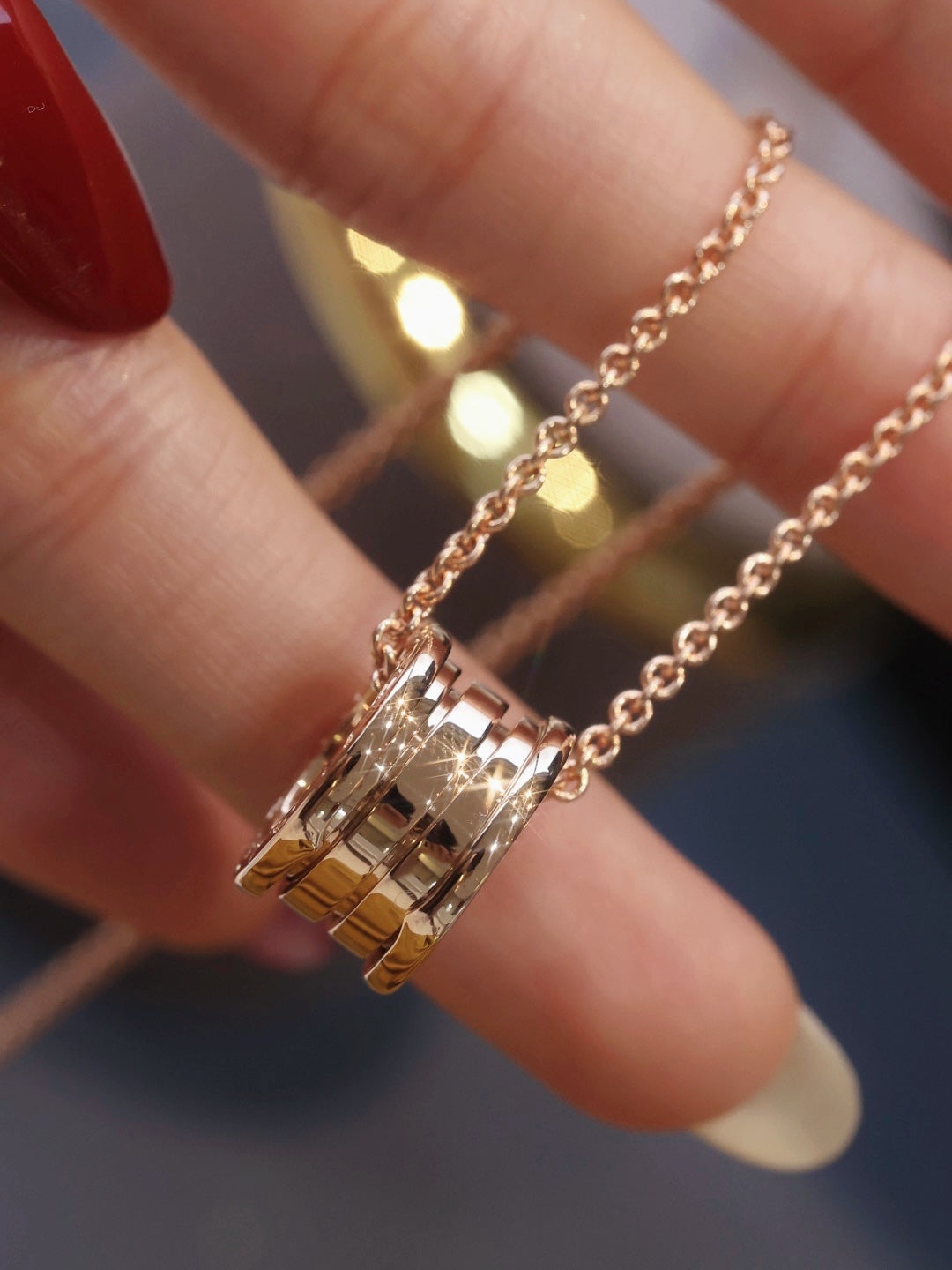 [vivabelle]ZERO 1 PINK GOLD NECKLACE