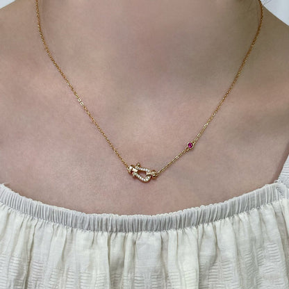 [vivabelle]FORCE 10 DIAMOND PINK GOLD NECKLACE